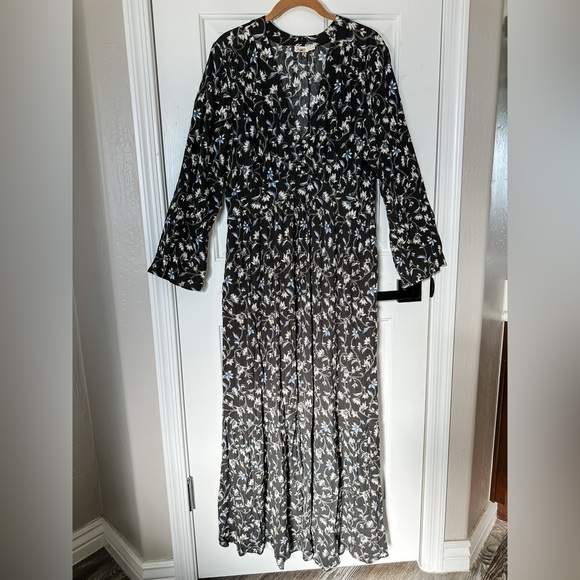 Faherty Dakota Long Sleeve Midi Dress Women’s - Size Large - Picture 2 of 13